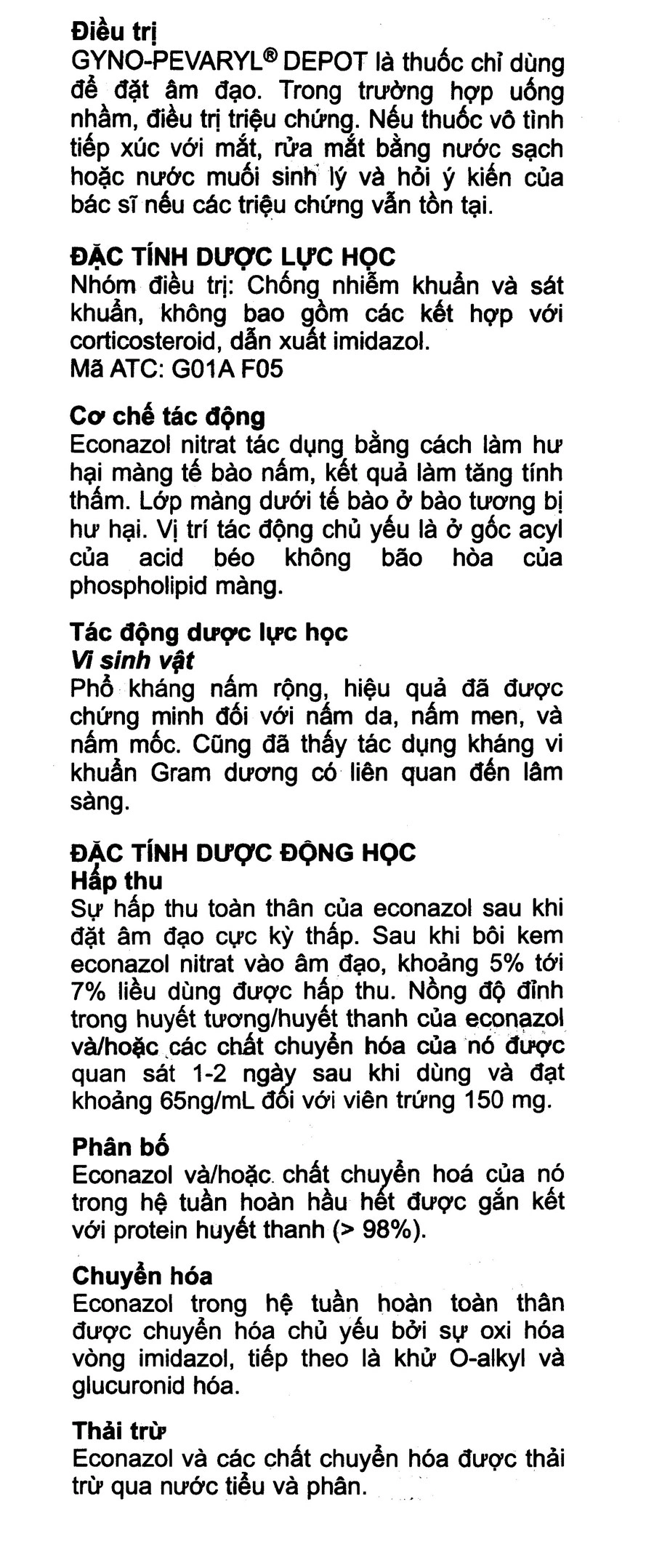 Viên đặt âm đạo Gyno-Pevaryl Depot 150mg trị nhiễm nấm âm đạo (1 vỉ x 2 viên) - 7